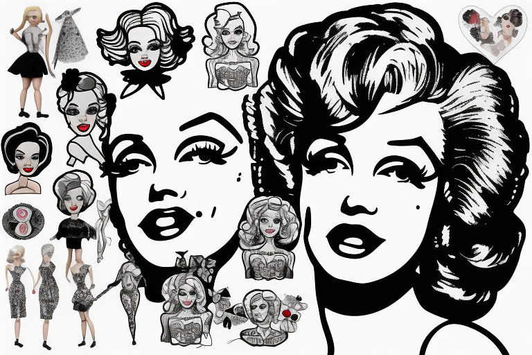 barbie marylin monroe tattoo idea