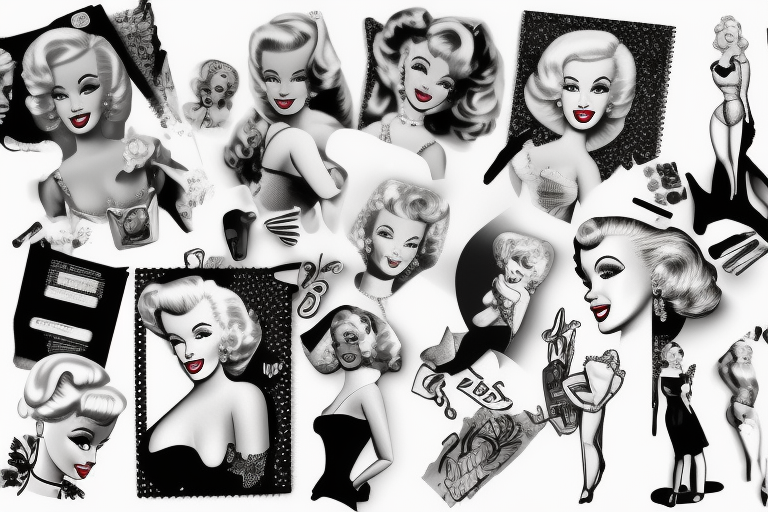 barbie marylin monroe tattoo idea