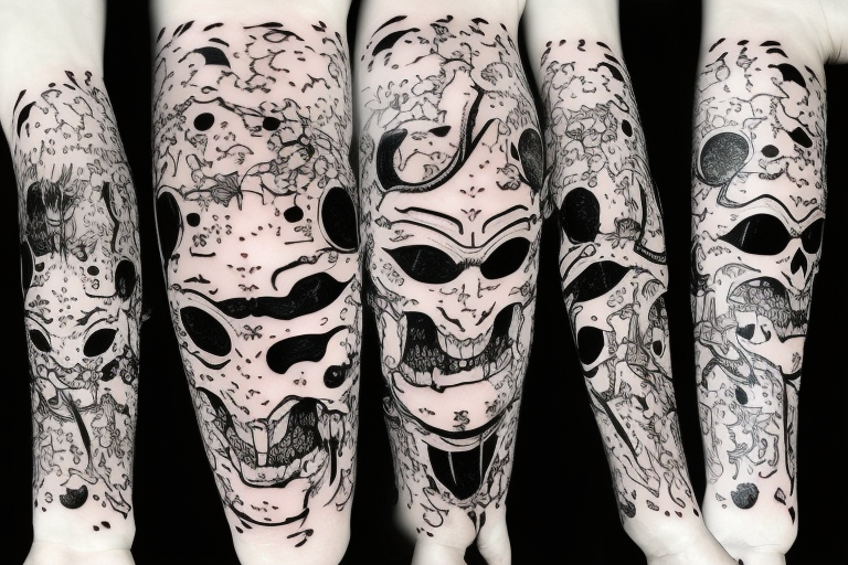 Ichigo hollow mask tattoo idea