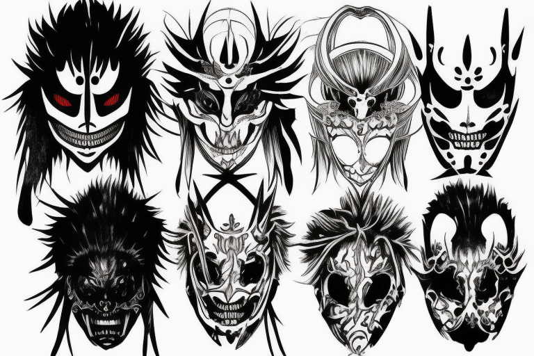 Ichigo hollow mask tattoo idea