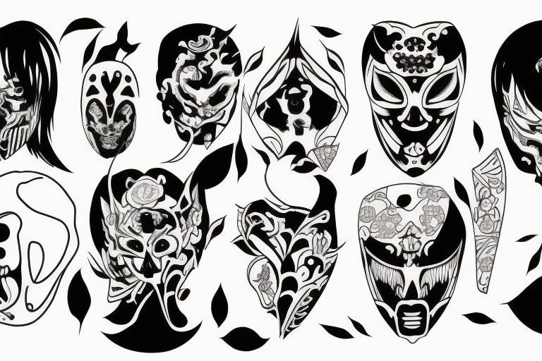 Ichigo hollow mask tattoo idea