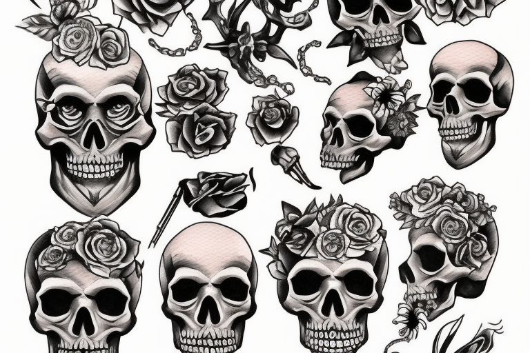 skull candy tattoo idea