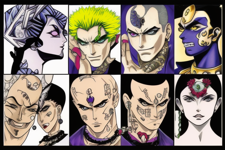 jojo bizarre adventure face tattoo idea