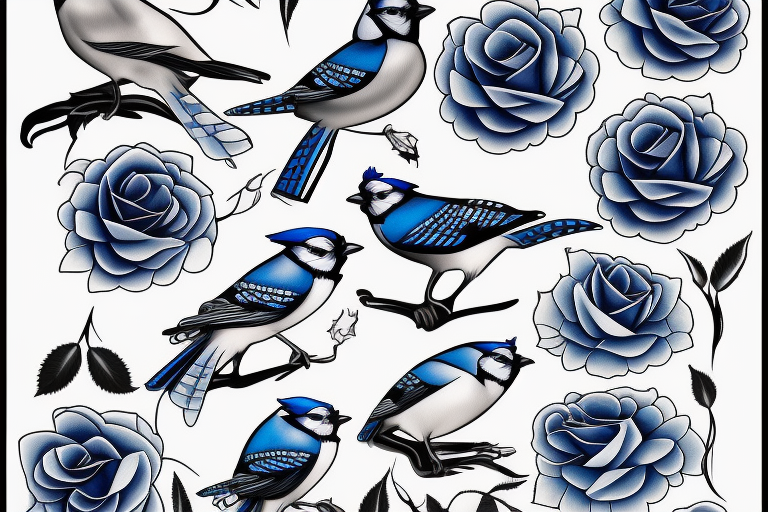 Tattoo uploaded by marshmellow • Blue jay tattoo design I made quite a  while ago. • Tattoodo