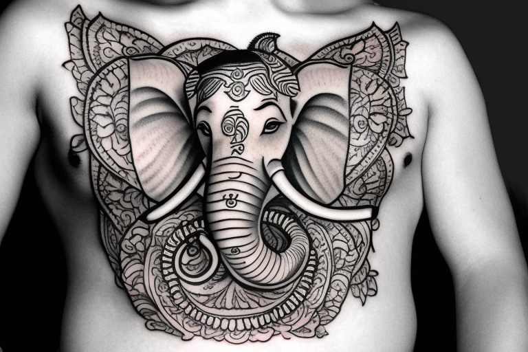 50 Beautiful Ganesha Tattoos designs and ideas With Meaning | Elephant  tattoos, Ganesha tattoo, Head tattoos