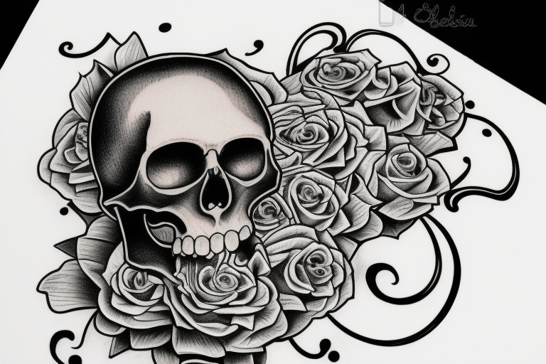 Hourglass, Momento Mori, skull on bottom of hourglass tattoo idea