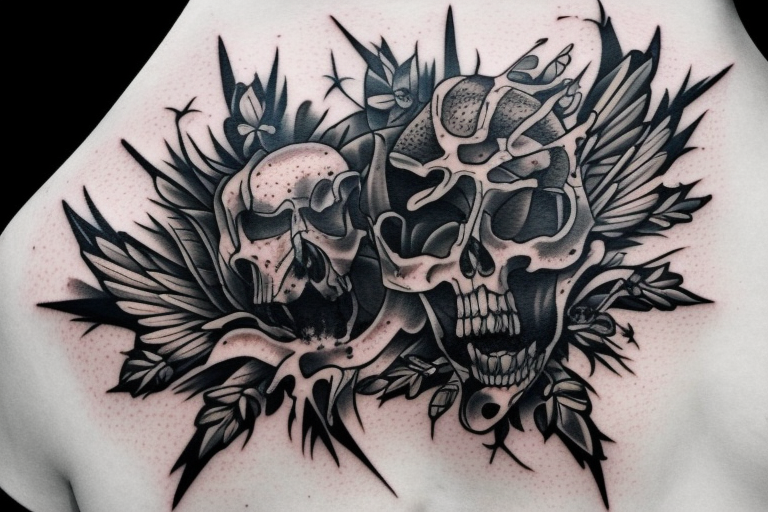 solemn war torn soul contemporary tattoo on stomach tattoo idea