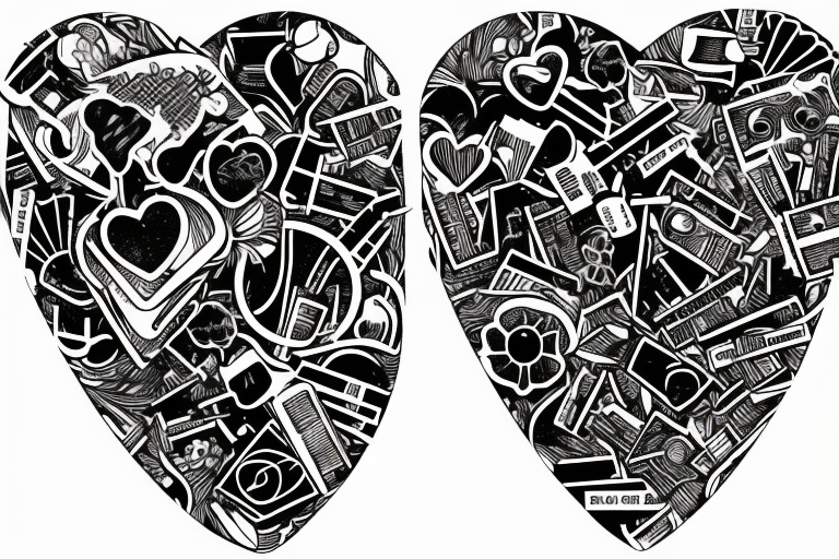 Broken heart with a doctor who repair it tattoo idea