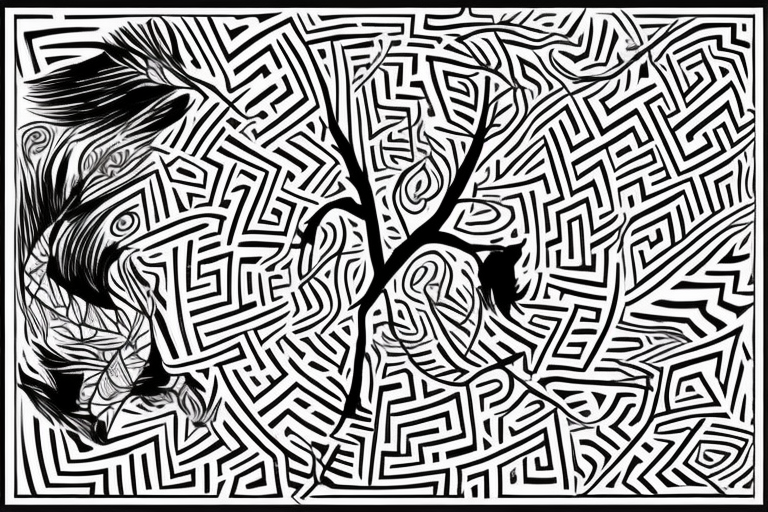 Premium Vector | Circle maze labyrinth with entry and exit find the way out  concept vector illustration