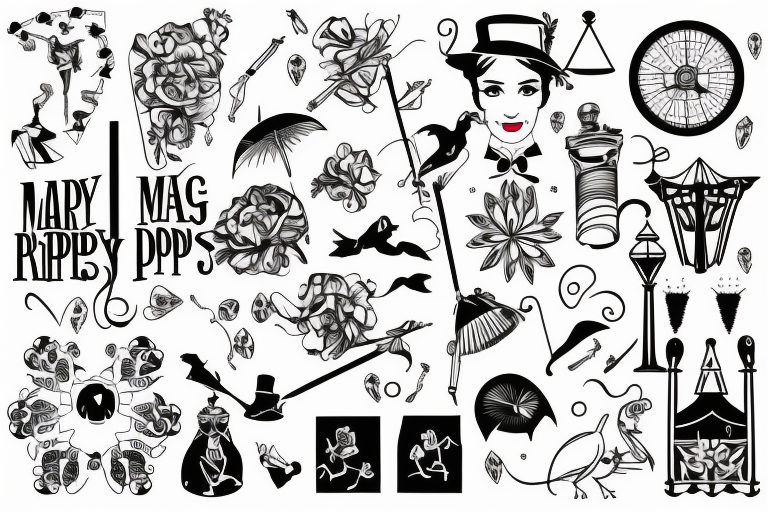 mary poppins tattoo idea