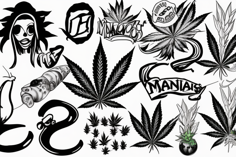 420 marijuana tattoo idea