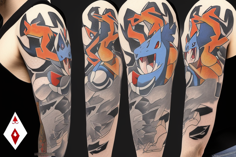 Megacharizard tribal, charizard, mega, pokemon, tattoo, HD wallpaper |  Peakpx