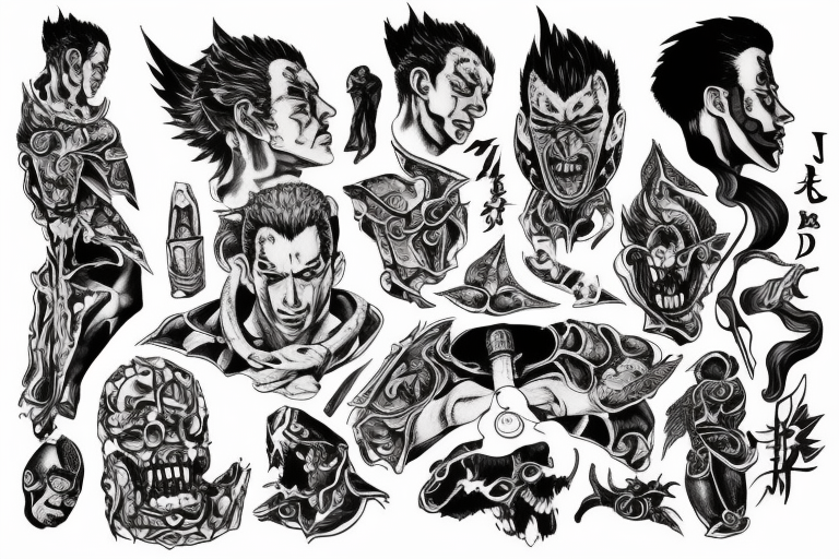 Albert Camus as Guts from Berserk tattoo idea