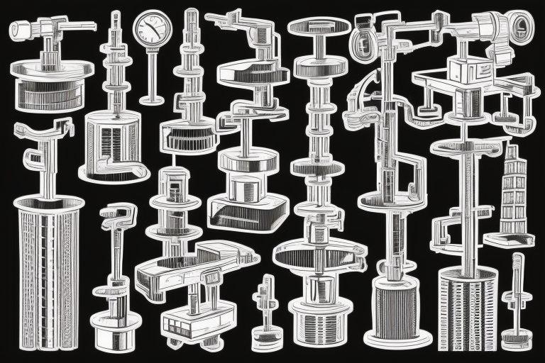 industrial balancing scales, the size of skyscrapers horizon apocalyptic tattoo idea