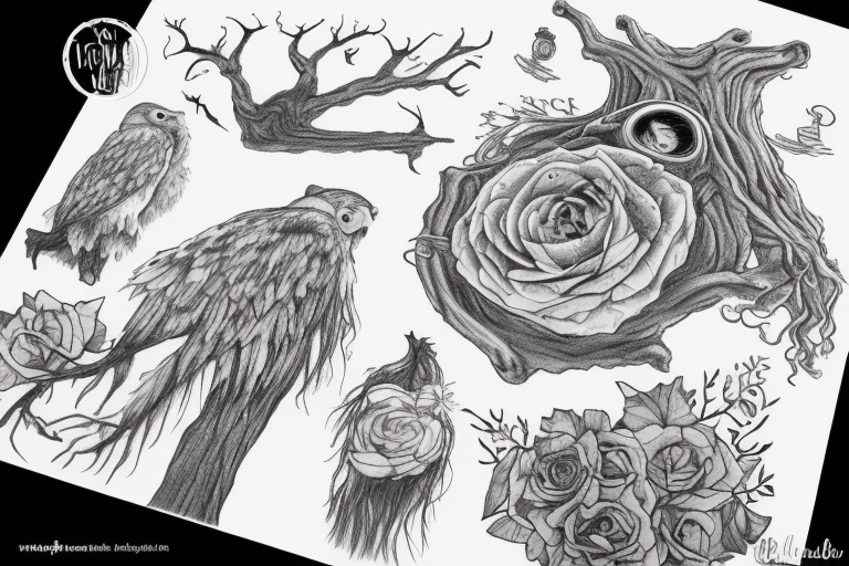 A tattoo design for a friend, based on Hedwig from Harry Potter … | Harry  potter tattoos, Owl tattoo design, Harry potter tattoo small