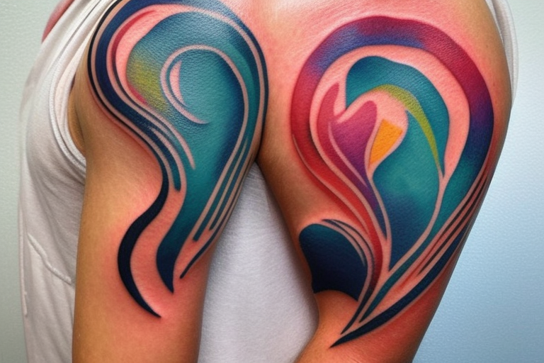 Shoulder Arm Breast Bird Tattoo by Black Star Studio
