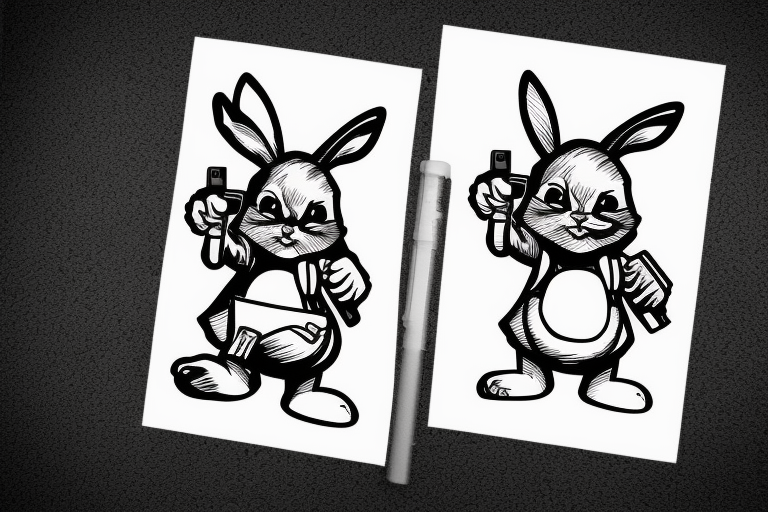 An armed bunny starting a revolution tattoo idea