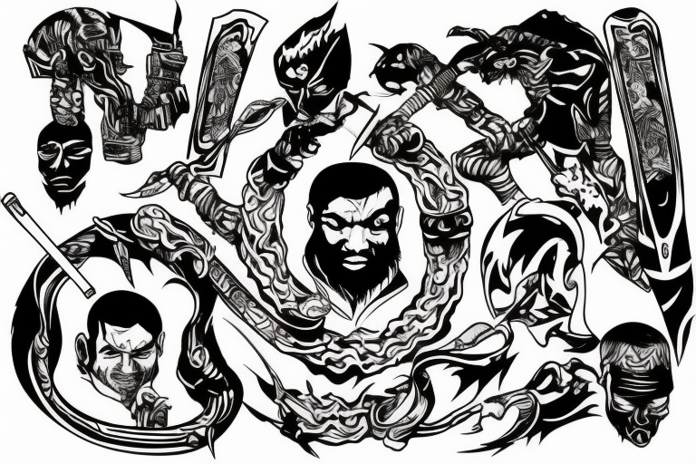 Liquid Swords tattoo idea