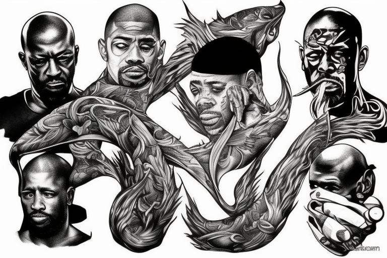 Melting Liquid Swords tattoo idea