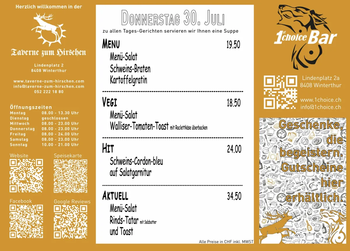 Tagesmenu