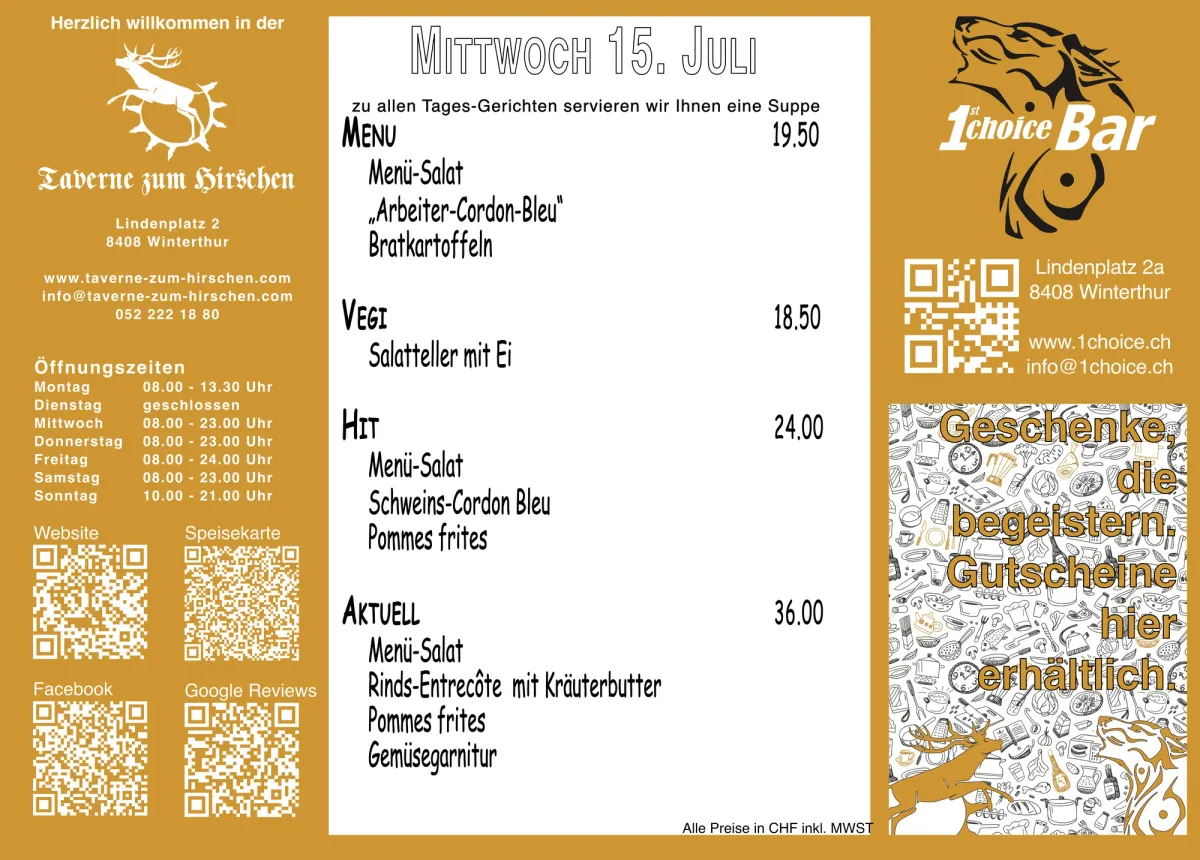 Tagesmenu