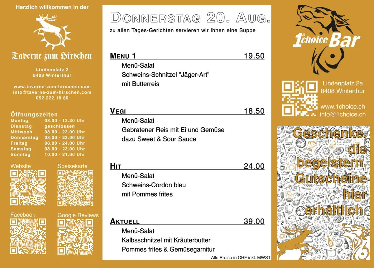 Tagesmenu