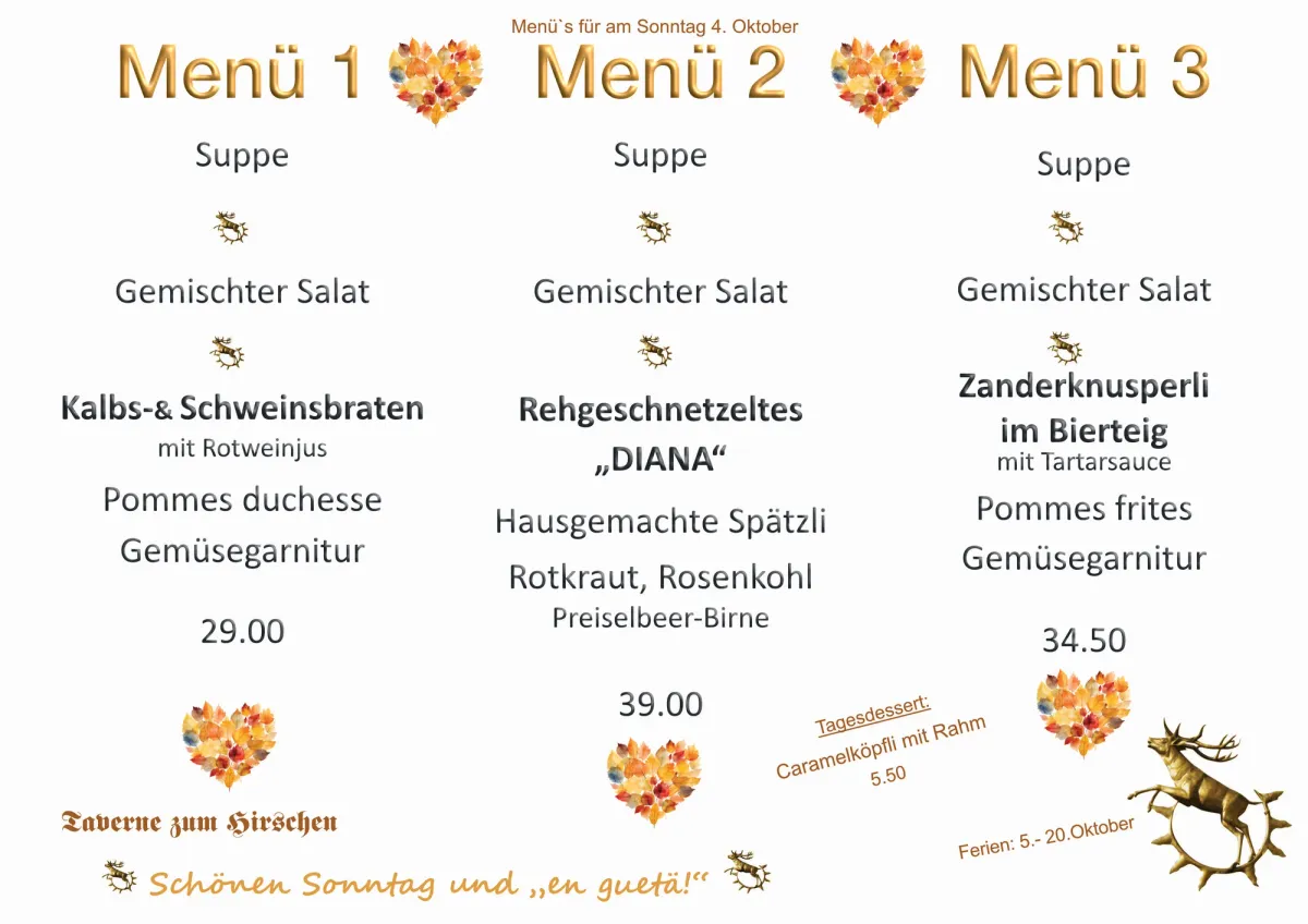 Tagesmenu