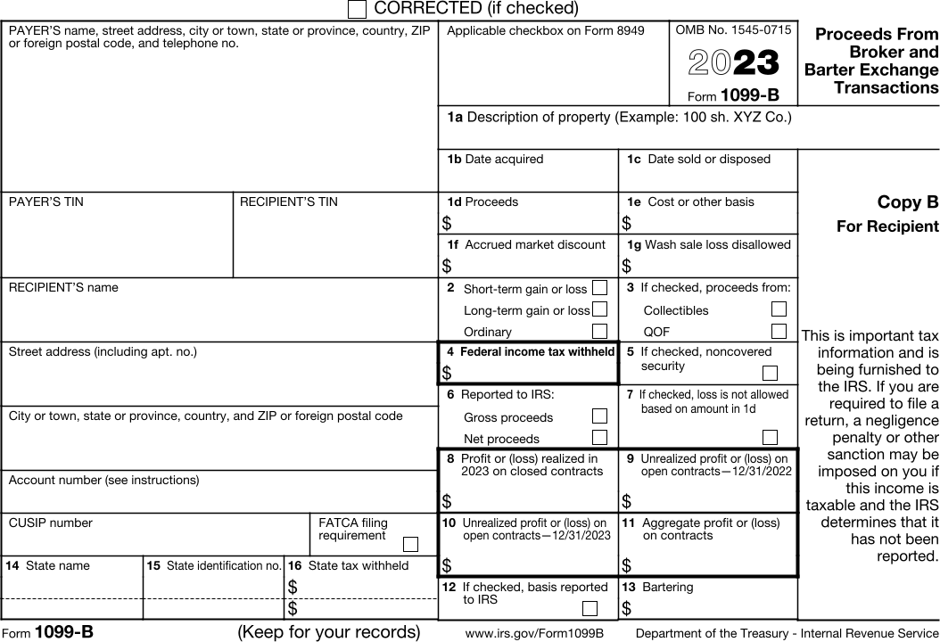 Form 1099-B 2023