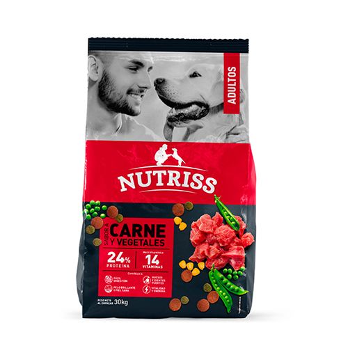 Nutriss Alimento Seco Adultos Sabor Carne y Vegetales para Perro - Imagen 1 de 1