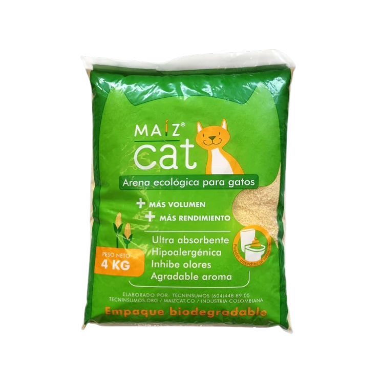 Maiz Cat Arena de Maíz Aglomerante para Gatos