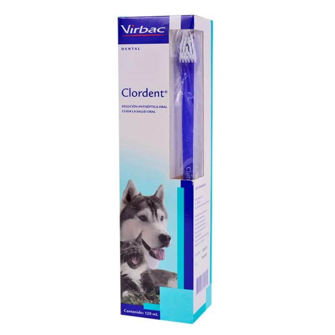 Virbac Clordent Solución Antiséptica Oral para Perros y Gatos