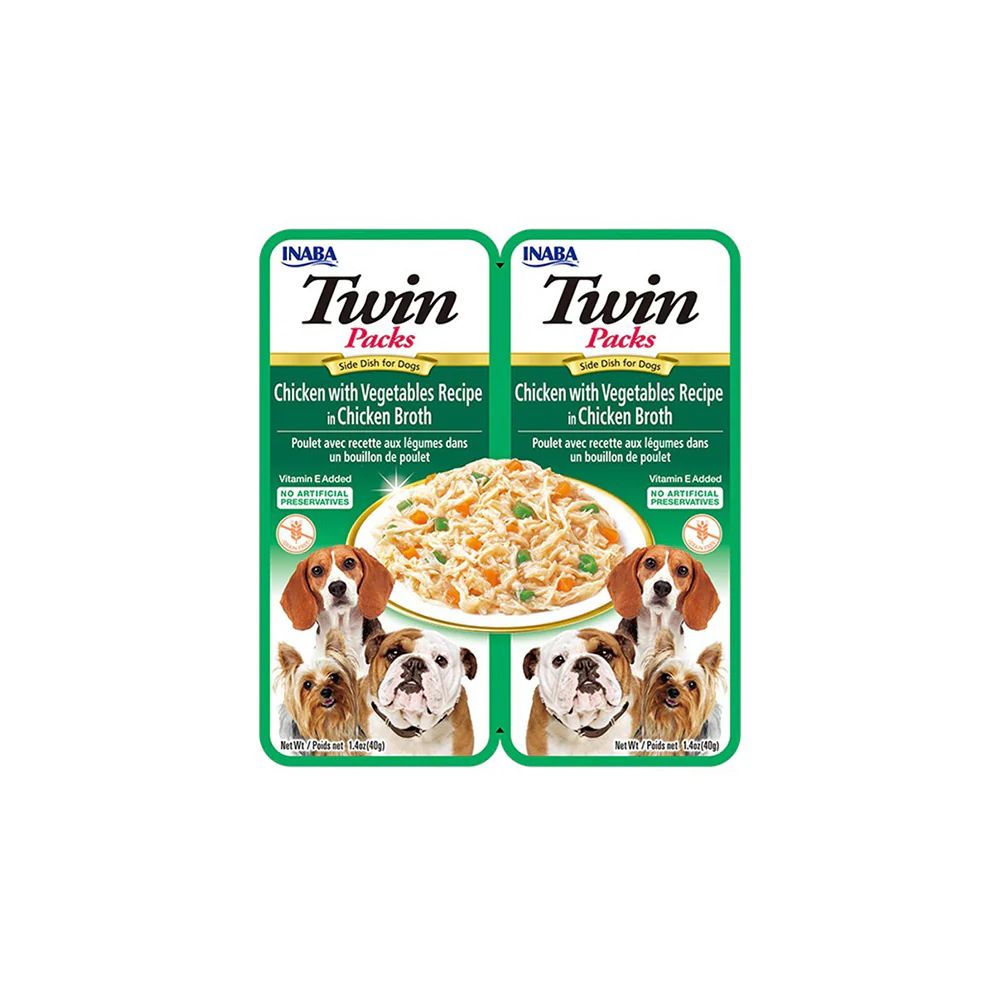 Twin packs perros pollo y vegetales