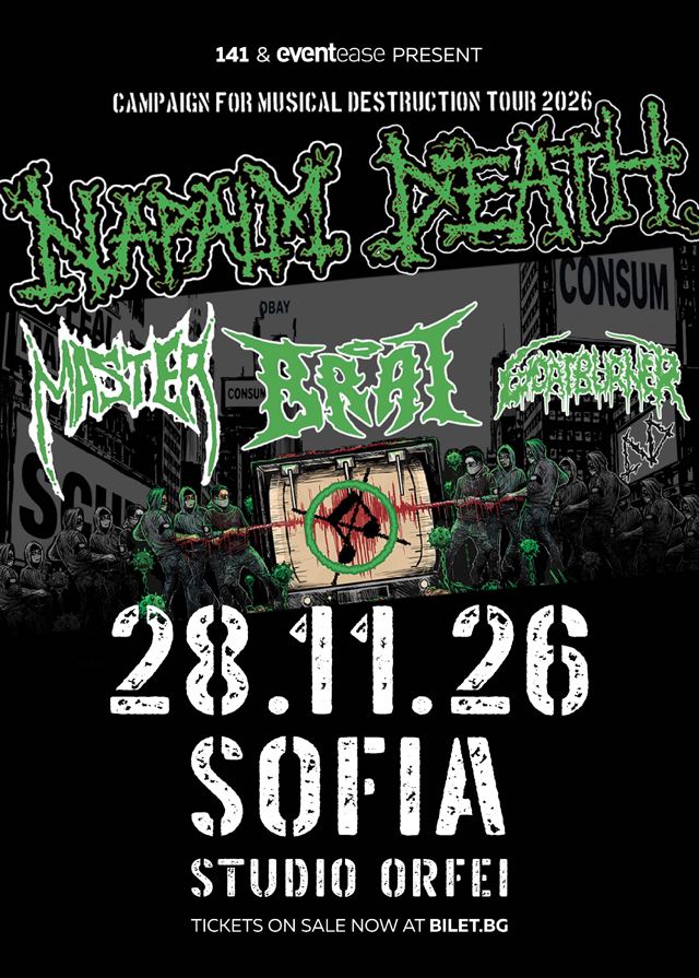 NAPALM DEATH - CAMPAIGN For MUSICAL DESTRUCTION 2026