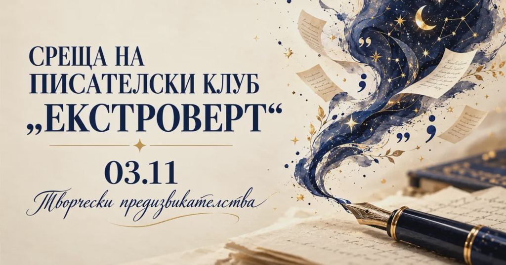 Среща на писателски клуб „Екстроверт“ | Творчески предизвикателства