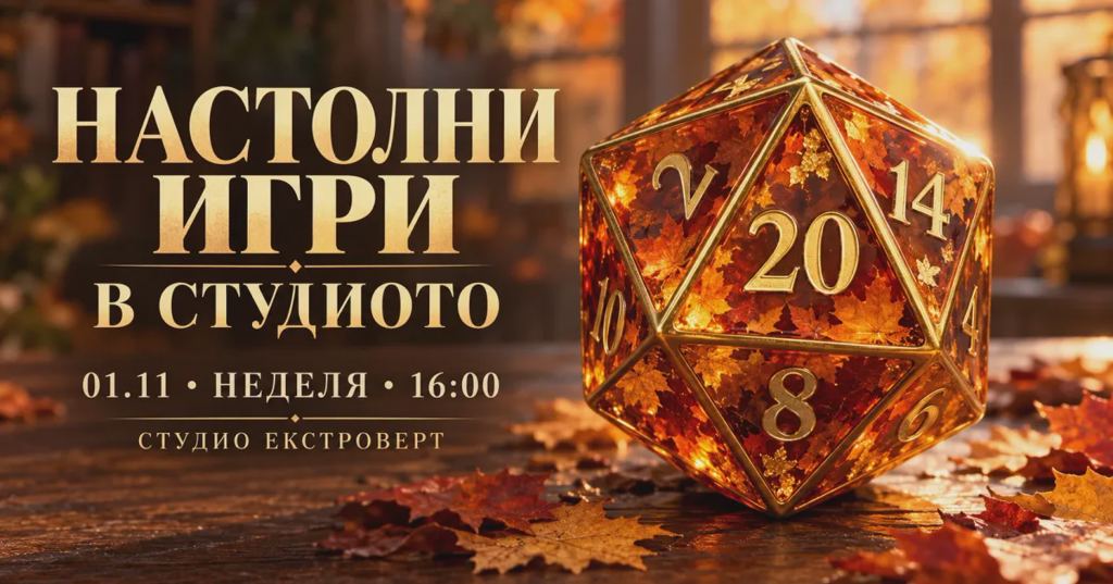 Настолни игри в студиото | Ела сам или с компания