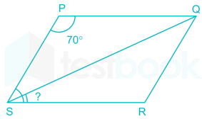 Solved If Pqrs Is A Rhombus And Spq 70 Then Rsq Is Self Study 365