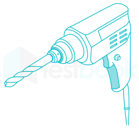 electric drill machine sketch