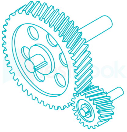 helical gear drawing