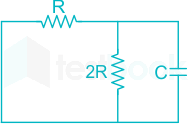 Determine the time constant for the network shown in figure