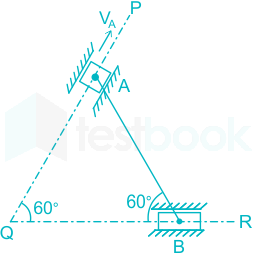 Solved] The rod AB, of length 1 m, shown in the figure is connected