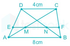 Solved 4. A trapezoidal door with parallel sides 8 m and 4