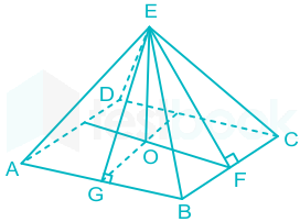 The base of the pyramid is a rectangle. The length and width of t