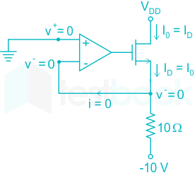 Consider the circuit shown in the figure below. The transistor pa