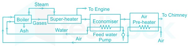 Which of the following indicates the correct order in the path of