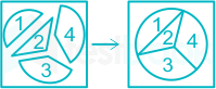 Find out which of the figure can be formed from the pieces given 