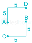 The houses of A and B face each other on a road going North-South