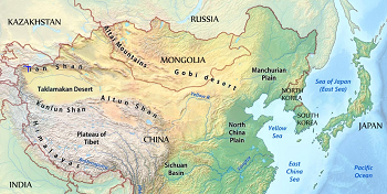 manchurian plain physical map        
        <figure class=