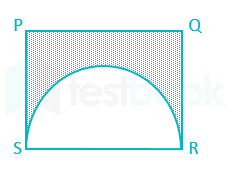 rectangle surface area of a semicircle