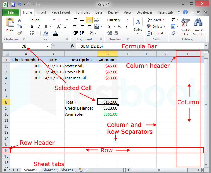 Excel Spreadsheet 