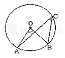 In the given figure, O is the centre of a circle and ∠ ACB=30